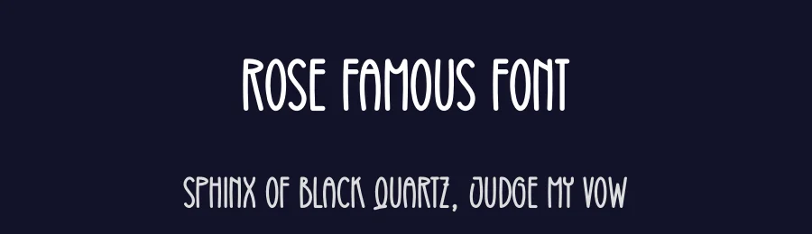 Rose Famous Font by creativeletter — Display Font — thumbnail 2