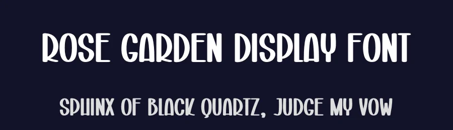 Rose Garden Display Font by creativeletter — Display Font — thumbnail 2