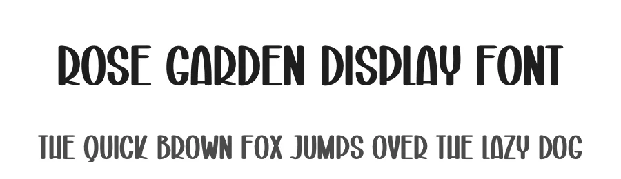 Rose Garden Display Font by creativeletter — Display Font