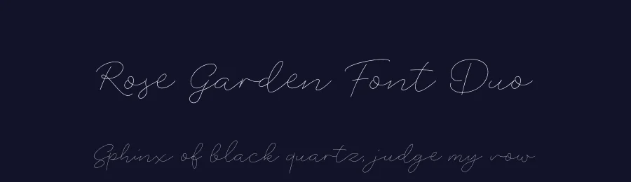 Rose Garden Font Duo by Fenotype — Script Handwritten Font — thumbnail 2