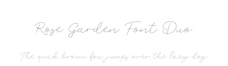 Rose Garden Font Duo by Fenotype — Script Handwritten Font
