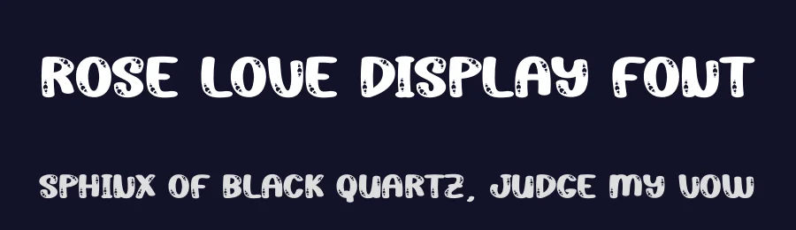 Rose Love Display Font by creativeletter — Display Font — thumbnail 2