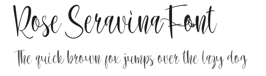 Rose Seravina Font by edricstudio — Script Handwritten Font