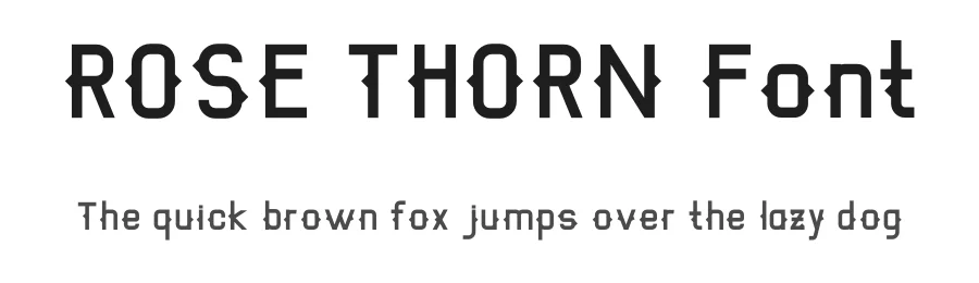 ROSE THORN Font by Anton septiawan — Display Font