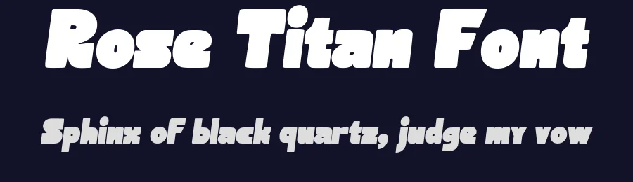 Rose Titan Font by Littlehand — Display Font — thumbnail 2