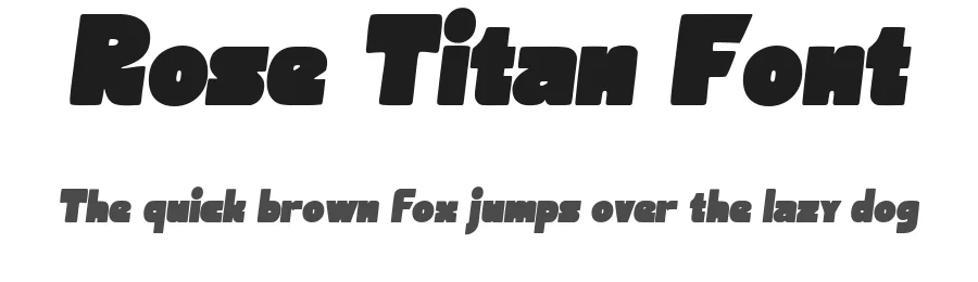 Rose Titan Font by Littlehand — Display Font