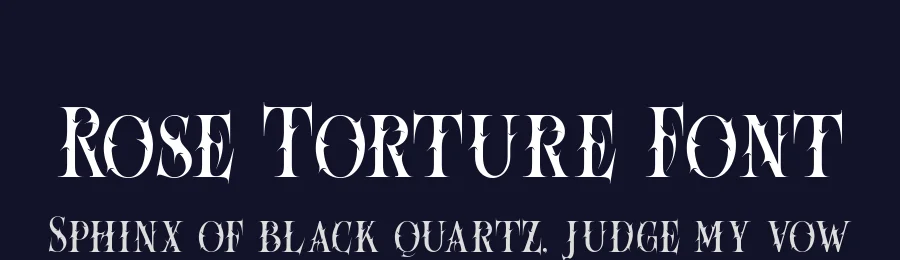 Rose Torture Font by alit design — Blackletter Font — thumbnail 2