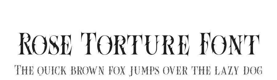 Rose Torture Font by alit design — Blackletter Font