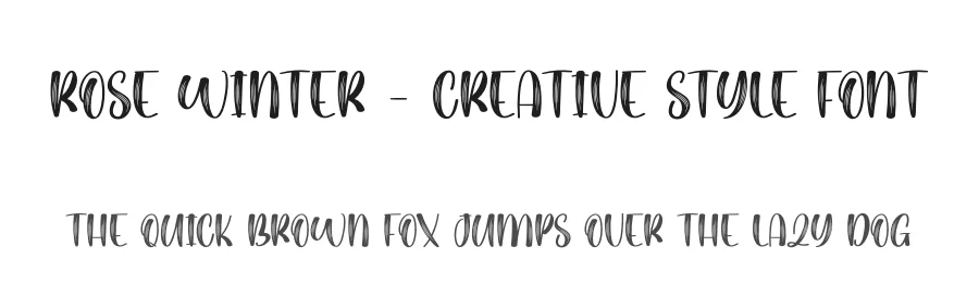 Rose Winter – Creative Style Font by creativeletter — Display Font