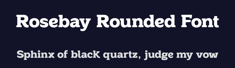 Rosebay Rounded Font by unio creative solutions — Slab Serif Font — thumbnail 2