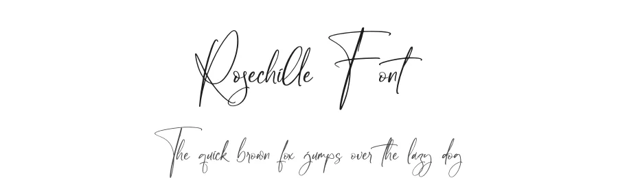 Rosechille Font by letterfabric — Script Handwritten Font