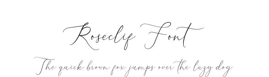Roseclif Font by firstype studio β Script Handwritten Font