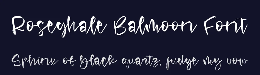 Roseghale Balmoon Font by perspectype — Script Handwritten Font — thumbnail 2