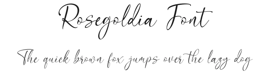 Rosegoldia Font by Sronstudio — Script Handwritten Font