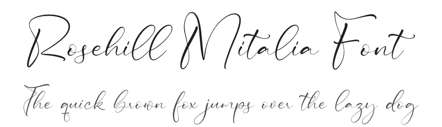 Rosehill Mitalia Font by letterfabric — Script Handwritten Font