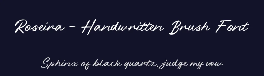 Roseira – Handwritten Brush Font by roomspace.cl — Script Handwritten Font — thumbnail 2