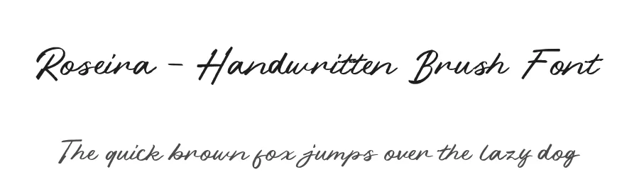 Roseira – Handwritten Brush Font by roomspace.cl — Script Handwritten Font