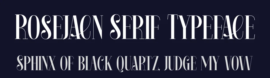 Rosejacn Serif Typeface by timelesstype.co — Display Font — thumbnail 2