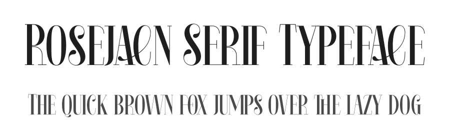 Rosejacn Serif Typeface by timelesstype.co — Display Font