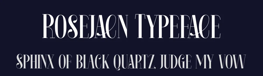 Rosejacn Typeface by timelesstype.co — Display Font — thumbnail 2