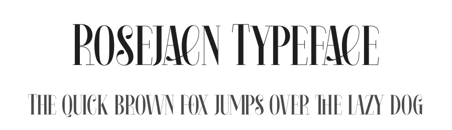 Rosejacn Typeface by timelesstype.co — Display Font
