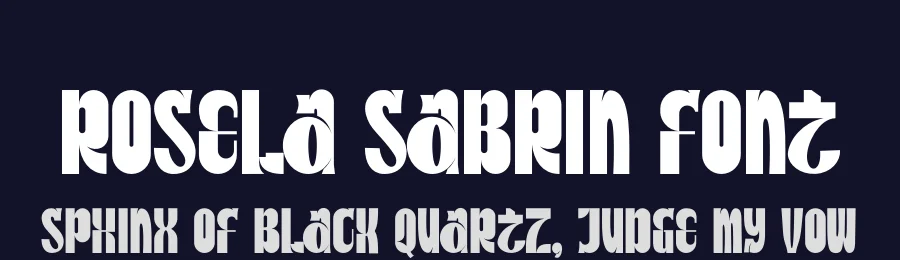 Rosela Sabrin Font by SlideShoot — Display Font — thumbnail 2
