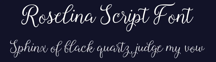 Roselina Script Font by Hamilton — Script Handwritten Font — thumbnail 2