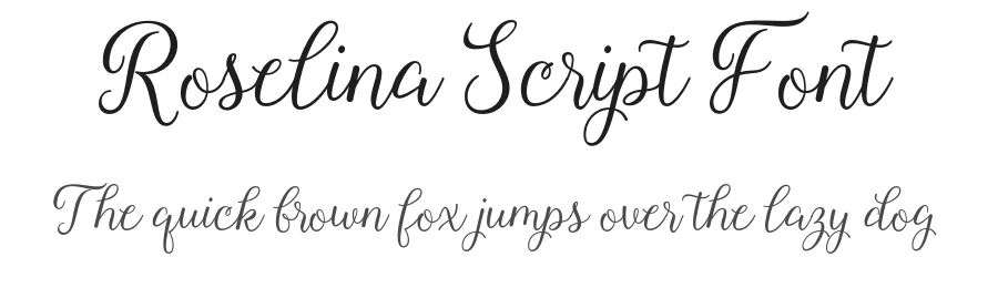 Roselina Script Font by Hamilton — Script Handwritten Font