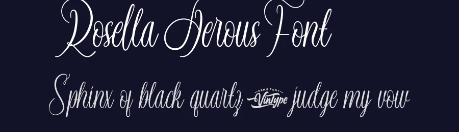 Rosella Aerous Font by VinType — Script Handwritten Font — thumbnail 2