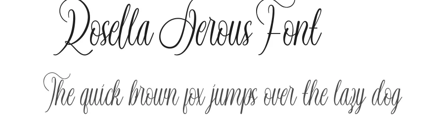 Rosella Aerous Font by VinType — Script Handwritten Font