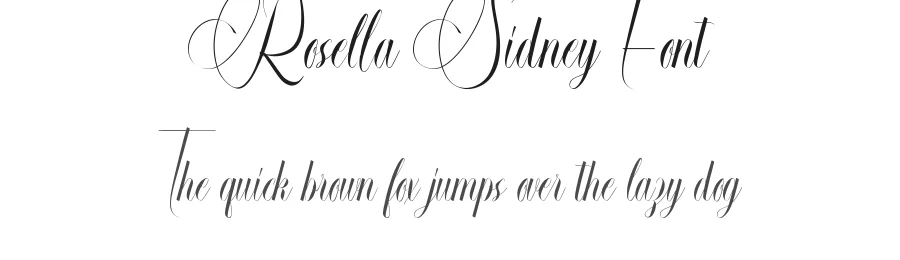Rosella Sidney Font by VinType — Script Handwritten Font