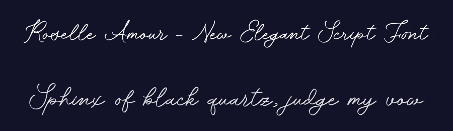 Roselle Amour – New Elegant Script Font by letterenastudios — Script Handwritten Font — thumbnail 2