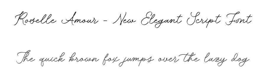 Roselle Amour – New Elegant Script Font by letterenastudios — Script Handwritten Font
