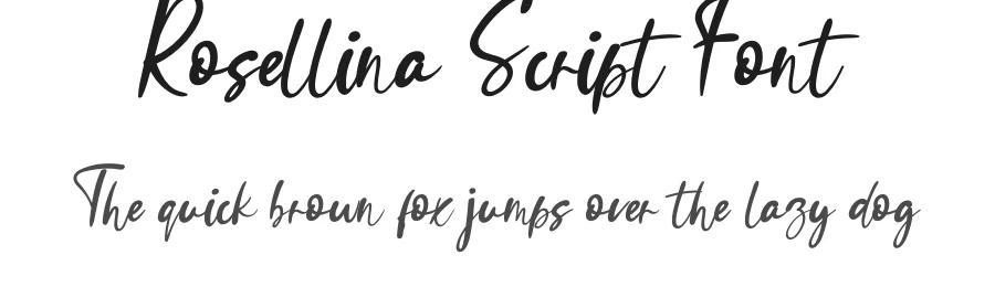 Rosellina Script Font by andikastudio — Script Handwritten Font