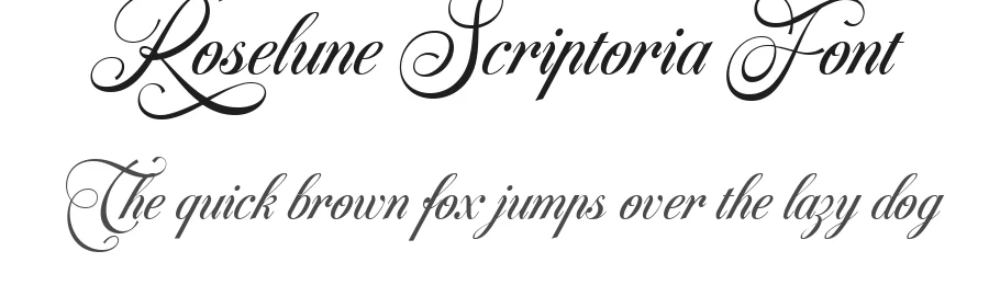 Roselune Scriptoria Font by Inviline.co β Script Handwritten Font