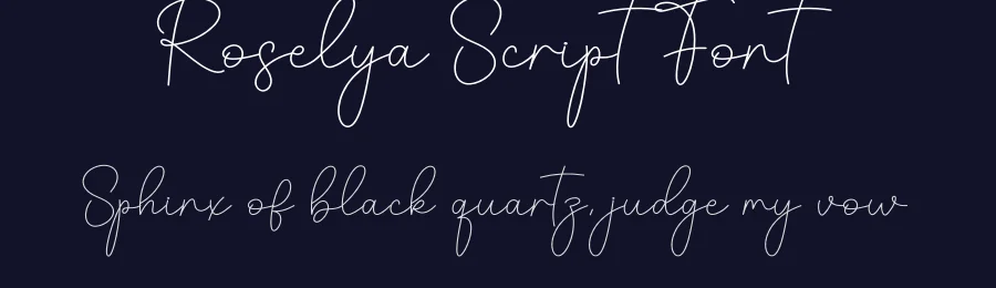 Roselya Script Font by creativeletter — Script Handwritten Font — thumbnail 2
