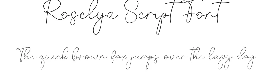 Roselya Script Font by creativeletter — Script Handwritten Font