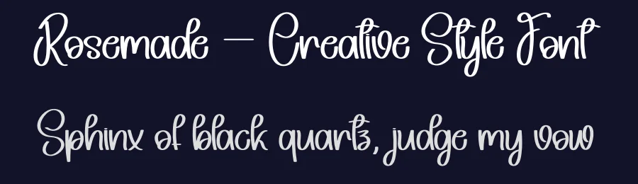 Rosemade – Creative Style Font by andikastudio — Display Font — thumbnail 2