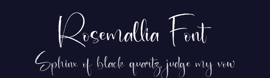 Rosemallia Font by perspectype — Script Handwritten Font — thumbnail 2