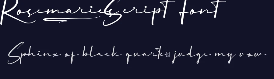Rosemaries Script Font by VinType — Script Handwritten Font — thumbnail 2