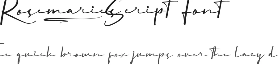 Rosemaries Script Font by VinType — Script Handwritten Font