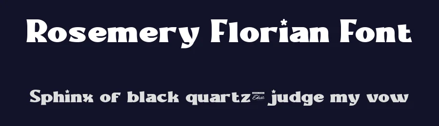 Rosemery Florian Font by edricstudio — Display Font — thumbnail 2