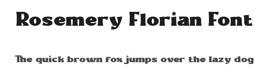 Rosemery Florian Font by edricstudio — Display Font