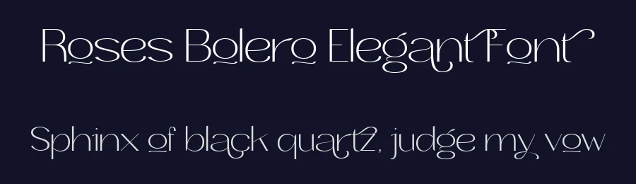 Roses Bolero Elegant Font by mixjpg — Sans Serif Font — thumbnail 2