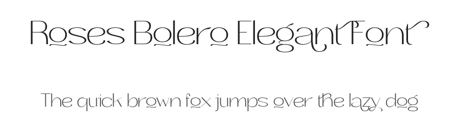 Roses Bolero Elegant Font by mixjpg — Sans Serif Font