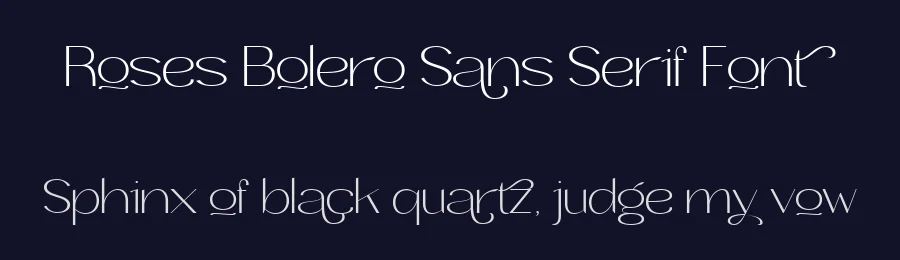 Roses Bolero Sans Serif Font by MixJpg — Sans Serif Font — thumbnail 2