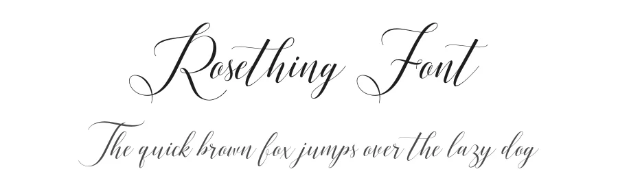 Rosething Font by Sronstudio — Script Handwritten Font