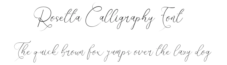 Rosetta Calligraphy Font by HydricDesign — Script Handwritten Font