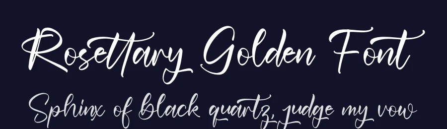 Rosettary Golden Font by letterfabric — Script Handwritten Font — thumbnail 2
