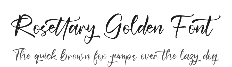 Rosettary Golden Font by letterfabric — Script Handwritten Font